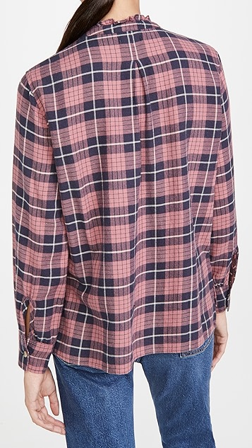 rails andie 扣领衬衫