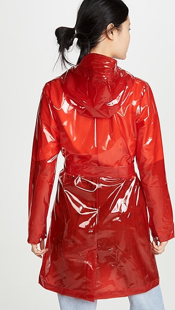 rains 透明腰带雨衣 | shopbop