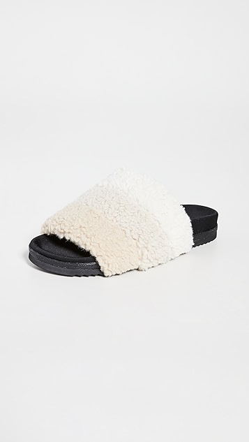 fuzzy puff 凉拖鞋