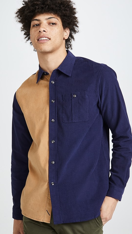 mott cord 长袖衬衣