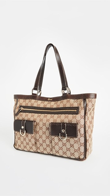 gucci gg canvas abbey 大号托特包