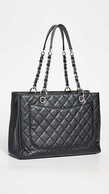 chanel 鱼子纹大号购物托特包