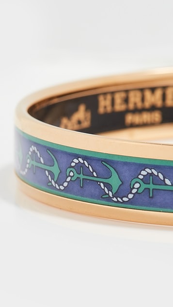 shopbop archive hermes 爱马仕细窄珐琅船锚型手镯