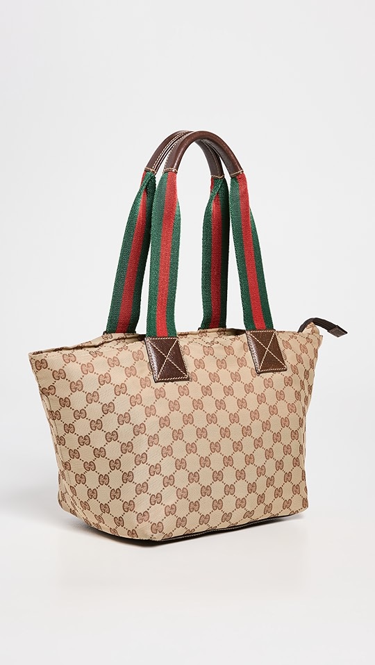 shopbop archive gucci 织布提手大号托特包,gg 帆布