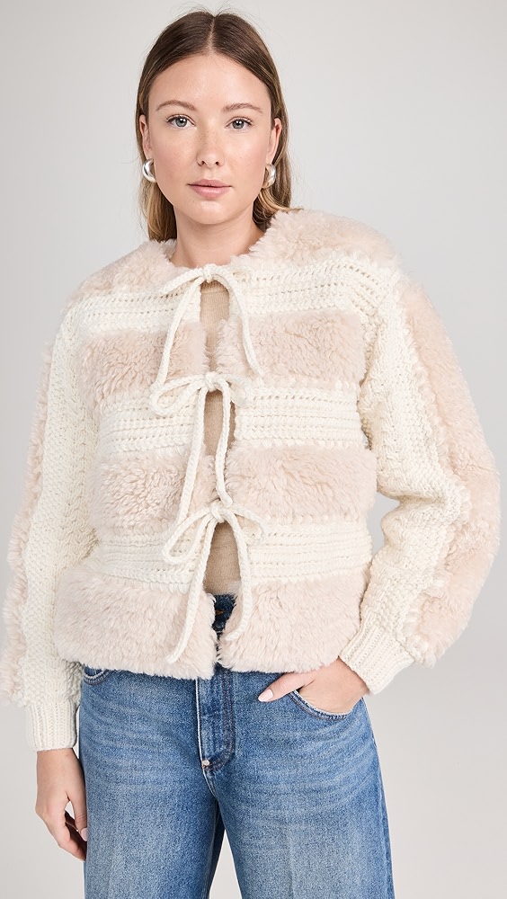 SeaGisele Faux Fur Applique Jacket