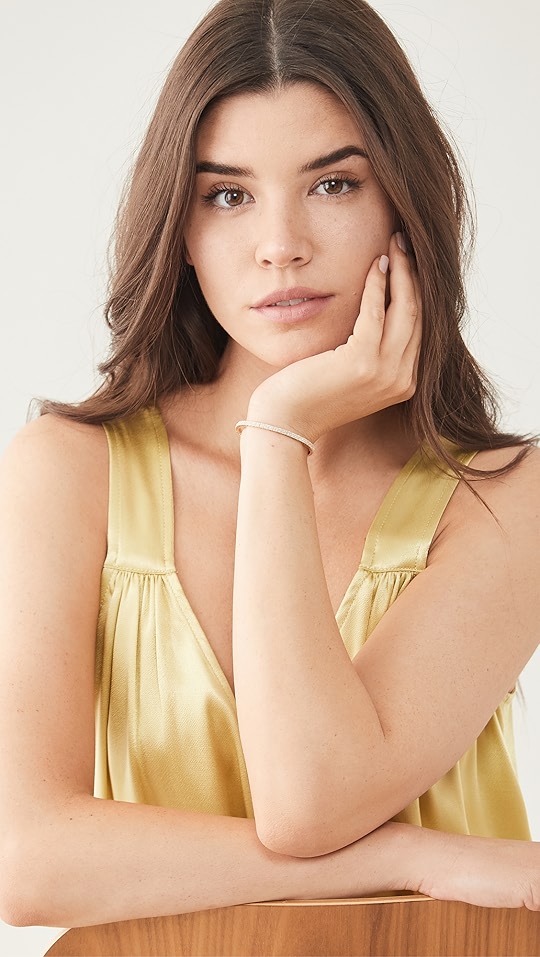 shay 18k 密镶方形弹性手链