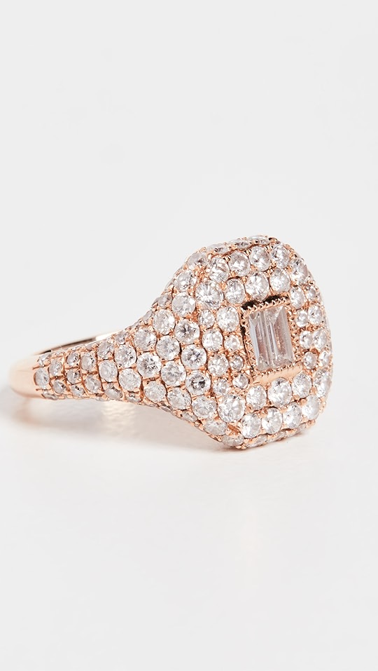 shay 18k 基本款密镶小指戒 | shopbop