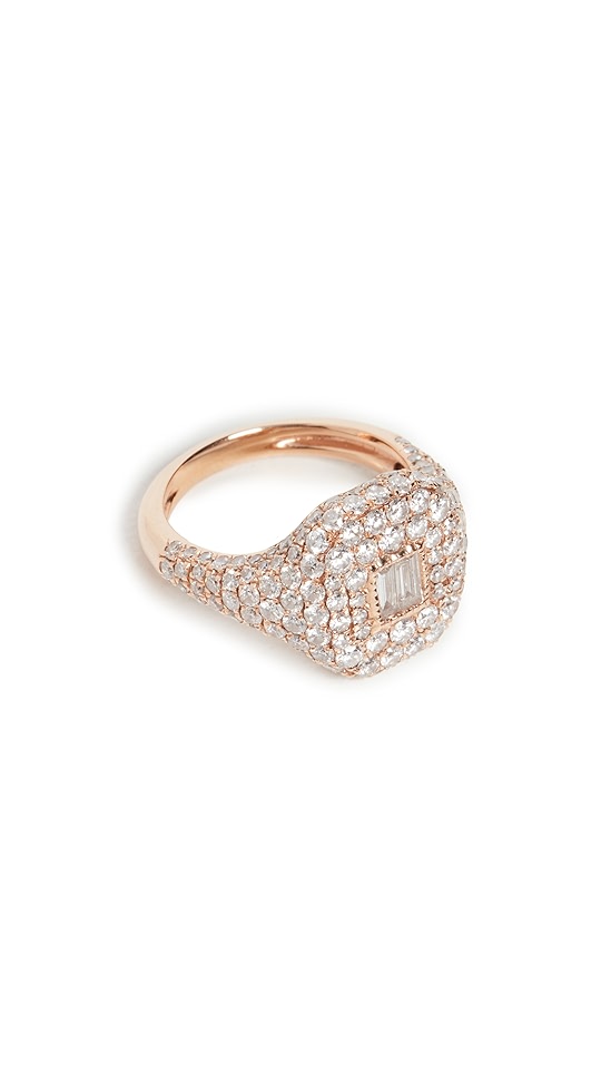 shay 18k 基本款密镶小指戒 | shopbop