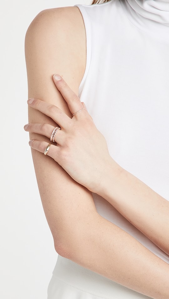 shay 18k 白色黄晶经典指环戒指 | shopbop