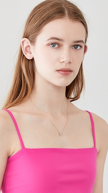 suzanne kalan 18k 玫瑰金迷你魔眼项链