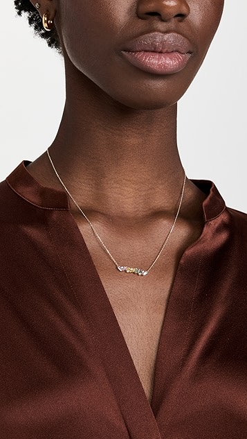 suzanne kalan 淡彩色烟花条扣项链