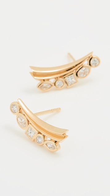 sorellina monroe 翼形包镶耳钉