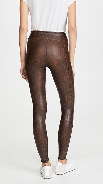 人造皮蛇皮铁腿裤