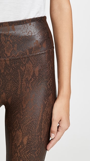 人造皮蛇皮铁腿裤