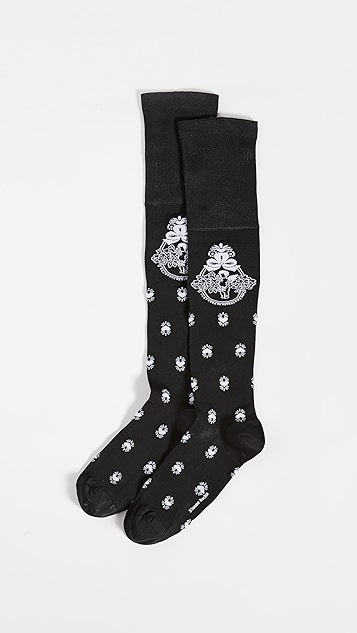 simone rocha 小天使图案提花及膝袜