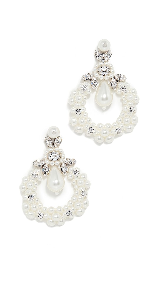 simone rocha 珠宝镶嵌簇状宝石耳环 | shopbop