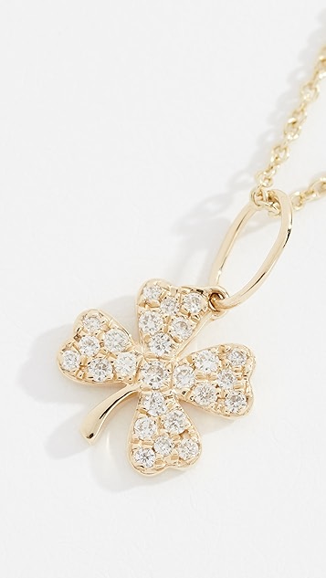 14k 小号三叶草项链