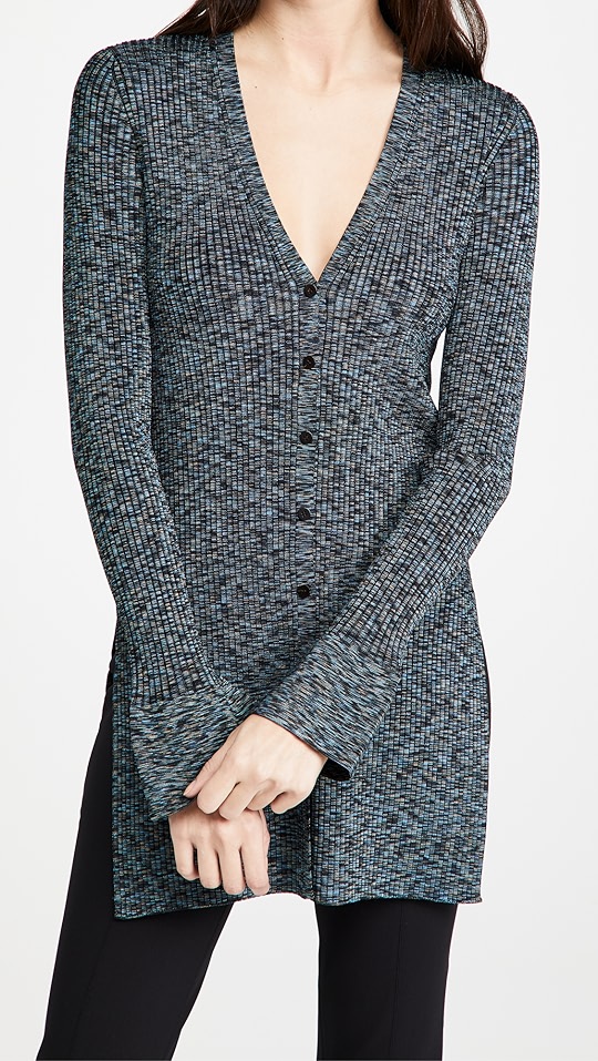 theory 罗纹系扣衫 | shopbop