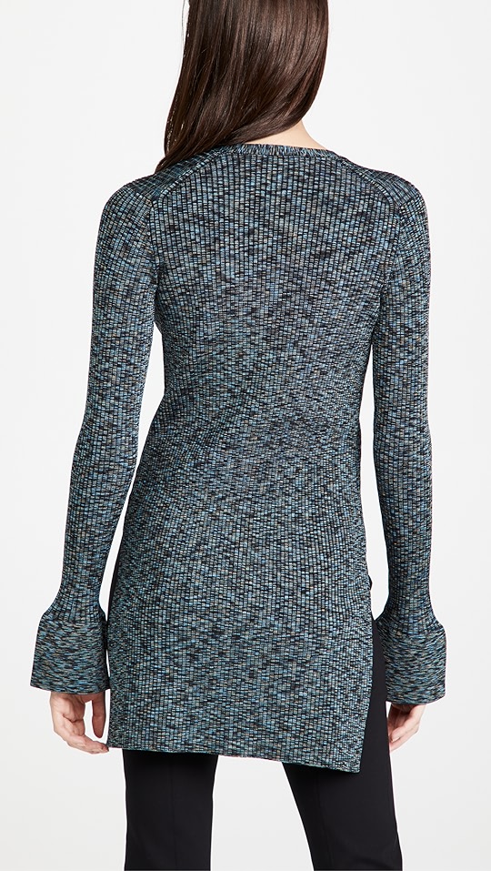 theory 罗纹系扣衫 | shopbop