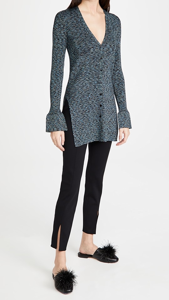 theory 罗纹系扣衫 | shopbop