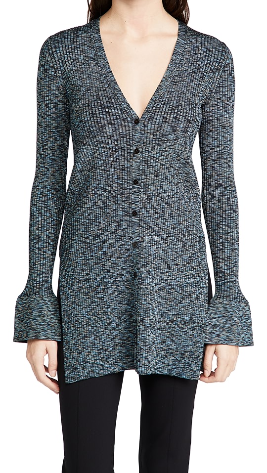 theory 罗纹系扣衫 | shopbop