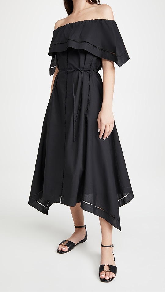 theory 露肩圆孔连衣裙 | shopbop