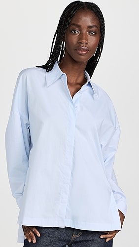 tibi 经典衬衣面料宽大衬衫.