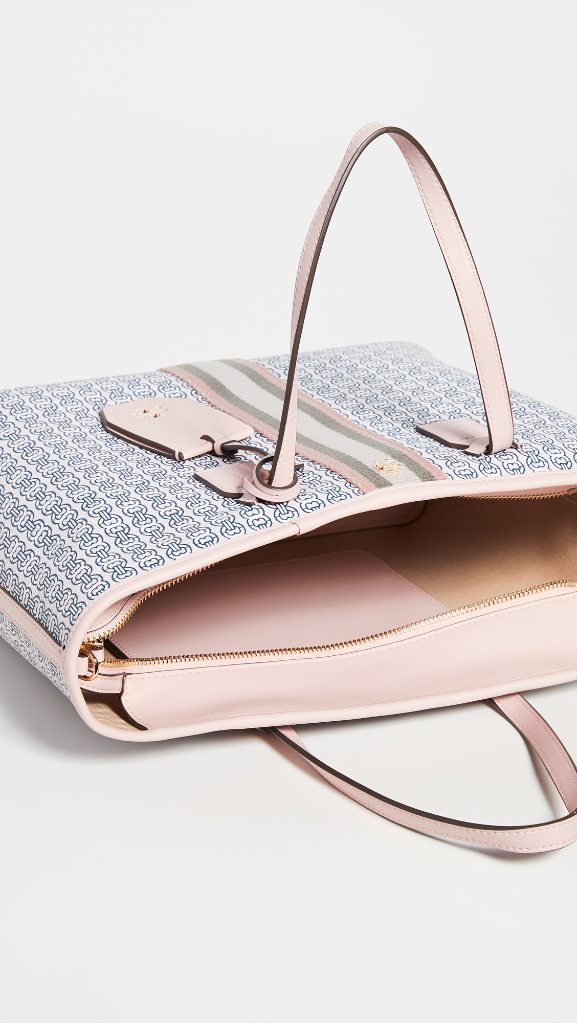 通勤包卫冕王!Tory Burch 双链式帆布小号手提袋 $228(约1469元)