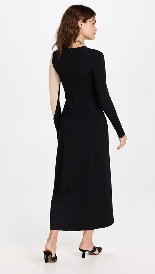 tory burch 汤丽柏琦 拼色直筒连衣裙