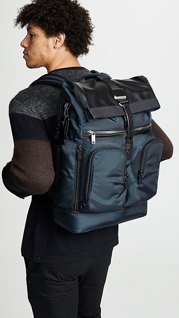 tumi alpha bravo london 卷盖式双肩包