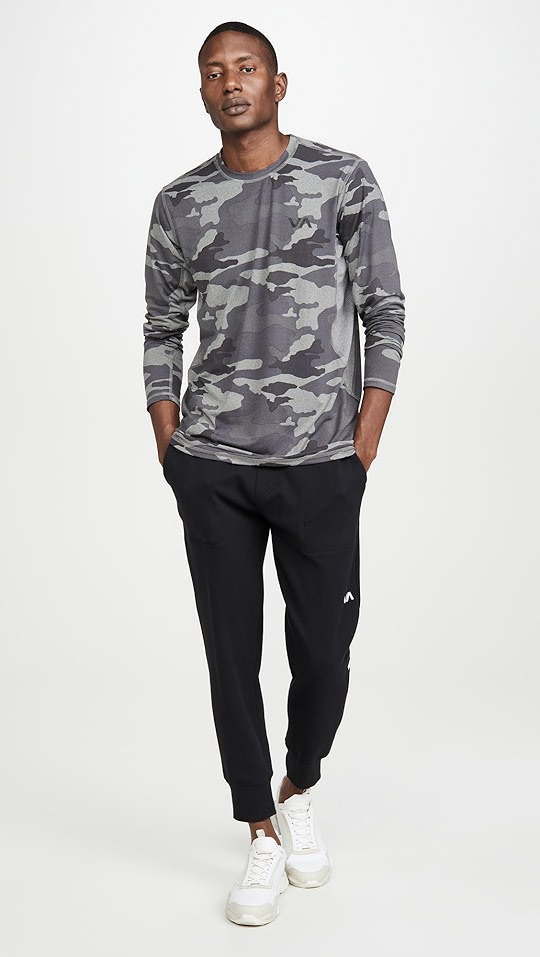 va sport 开衩长袖 t 恤