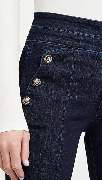 veronica beard jean beverly 侧边纽扣牛仔裤