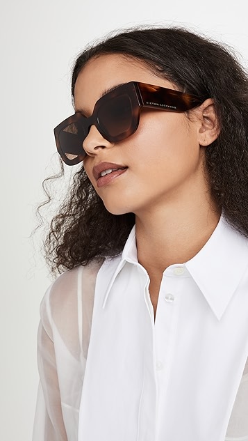 victoria beckham 经典款徽标太阳镜