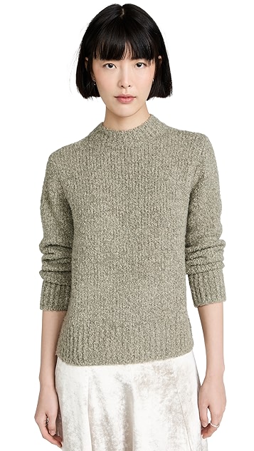 vince 纹理半高领针织衫