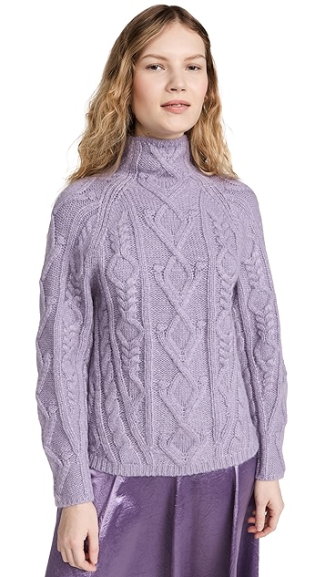 Aran 连肩袖半高领上衣展示图