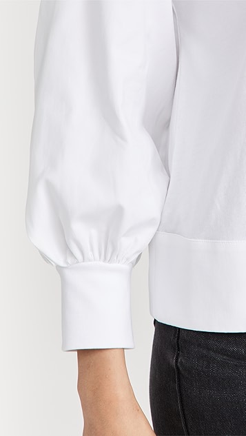 宽松束口袖上衣