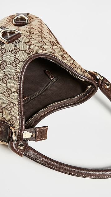 gucci 棕色帆布包