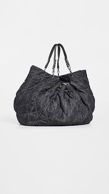 chanel navy denim coco cabas spirit xl 包