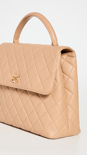 what goes around comes around chanel beige caviar kelly jumbo 包