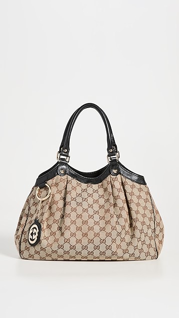 what goes around comes around gucci 黑色帆布包