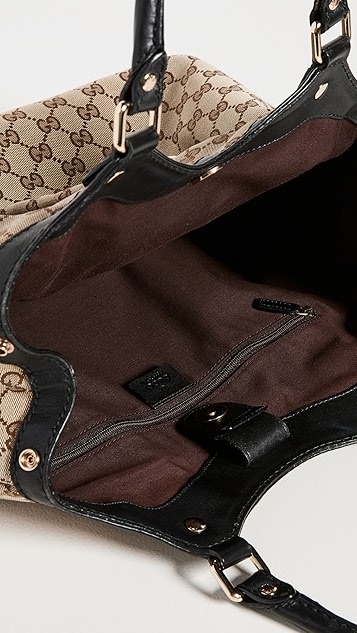 what goes around comes around gucci 黑色帆布包