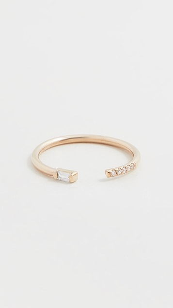 长方形钻石戒指