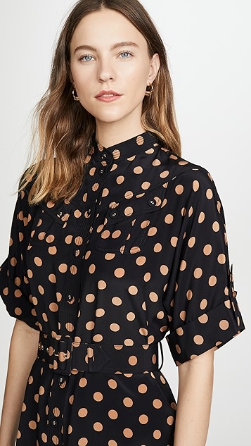 zimmermann 真丝实用迷你连衣裙