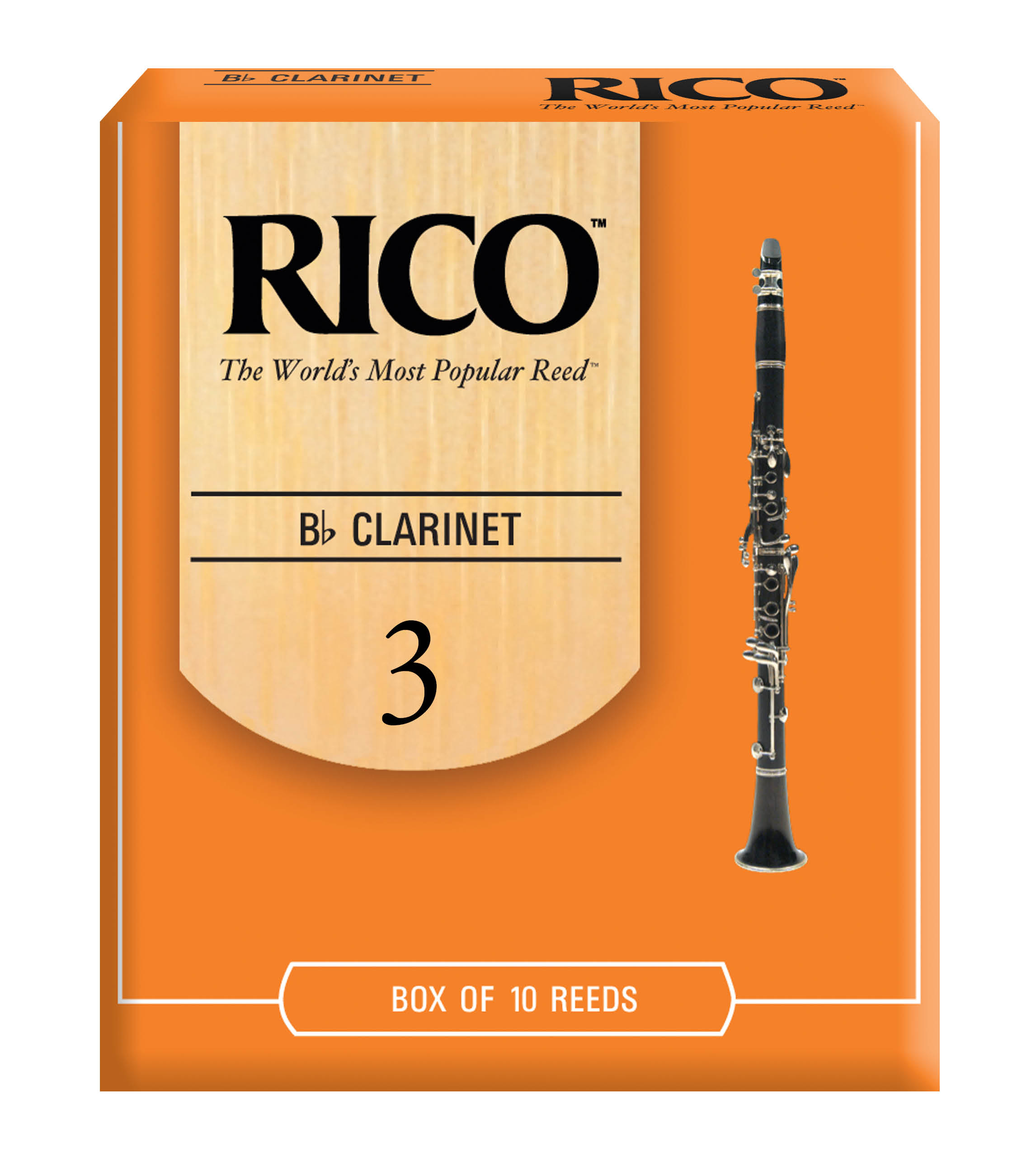 rico 簧片 适用于bb-clarinette 单簧管rca1030 10 packung st01rke