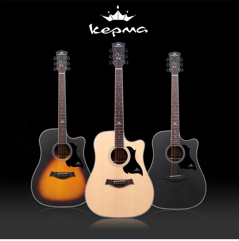 kepma 卡马 d1c 民谣木吉他 41寸初学者入门学生 原色 送琴包等学琴大