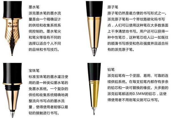 Parker 派克云峰钢杆金夹墨水笔 钢笔 亚马逊中国 办公用品