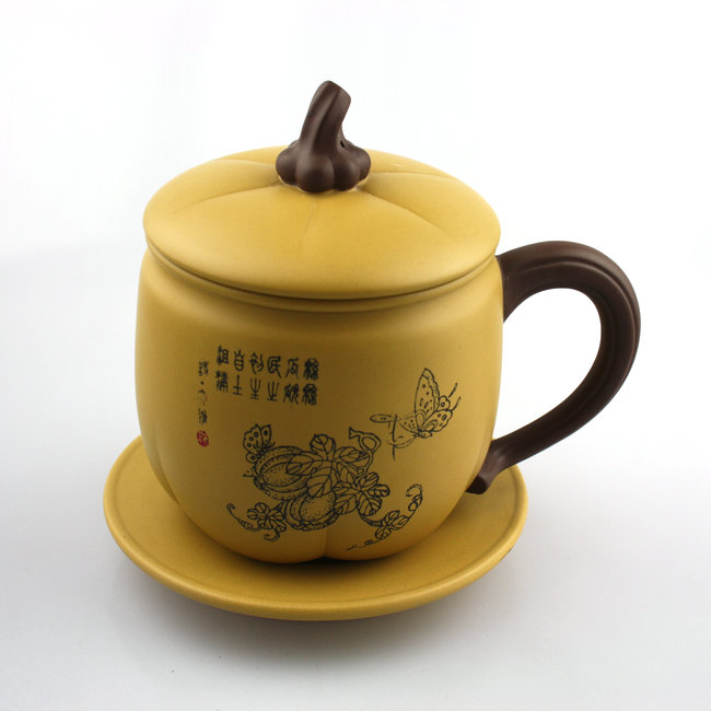 瑞恒逸品龙德堂紫砂高级茶杯活陶乾坤-瓜瓞绵绵 380ml 大气中彰显细节