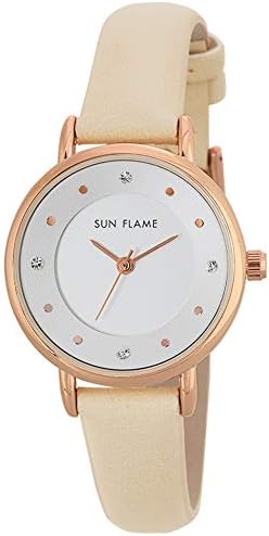 sunflame 日本制造 时尚手表 内圈 米色 mjl-b19-be