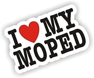 海景贴纸 i love my moped 汽车厢贴纸