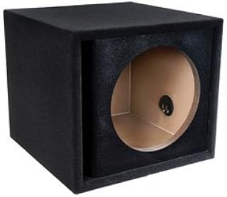 5 厘米)单通风 kandy 黑色低音炮外壳扬声器盒